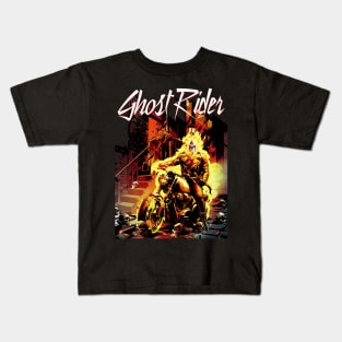 Flaming Rider Kids T-Shirt